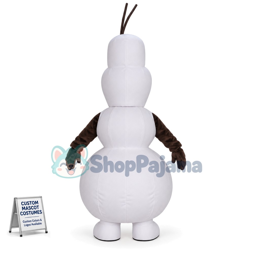 New Smiling Olaf Mascot Costume Halloween Mascot Costume