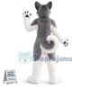 Wolf Dog Husky Fursuit Furry Mascot Costume Cosplay Party Dress Outfit Adult Size