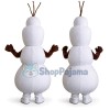 Smiling Olaf Mascot Costume Cartoon Character Mascot