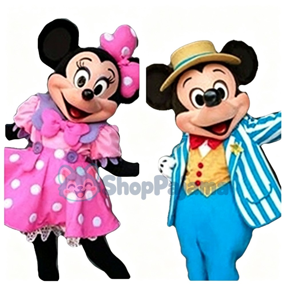Mickey and Minnie Mouse Adult Mascot Costume Cartoon Mascot Costume