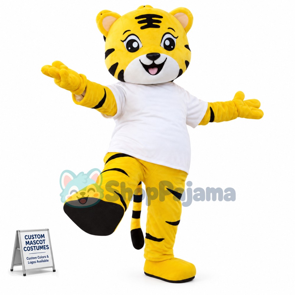 Tiger Mascot Cartoon Costume Adult role-playing Costume