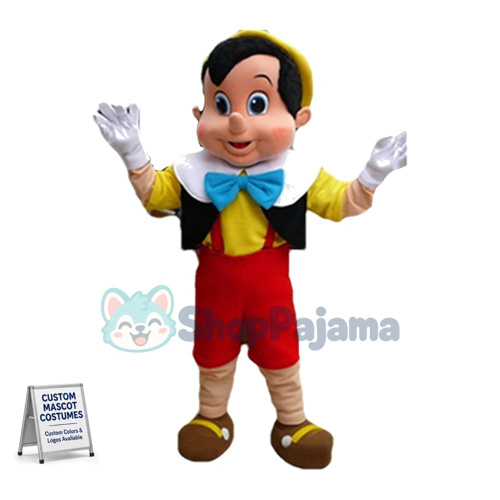 Giant Pinocchio Mascot Costume