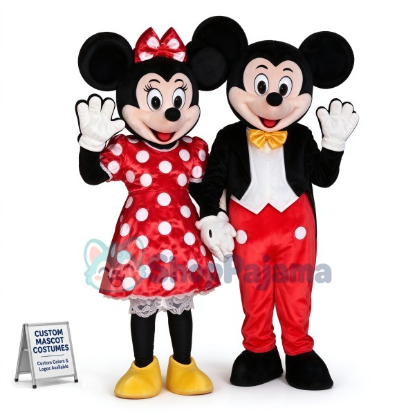 Mascots Adult Donald Goofy Mickey-Minnie Mouse Fancy Mascot Costume Fancy Dress