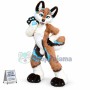 Long Fur Husky Dog Fox Fursuit Mascot Costume Suit Cosplay Dress Adults Parade