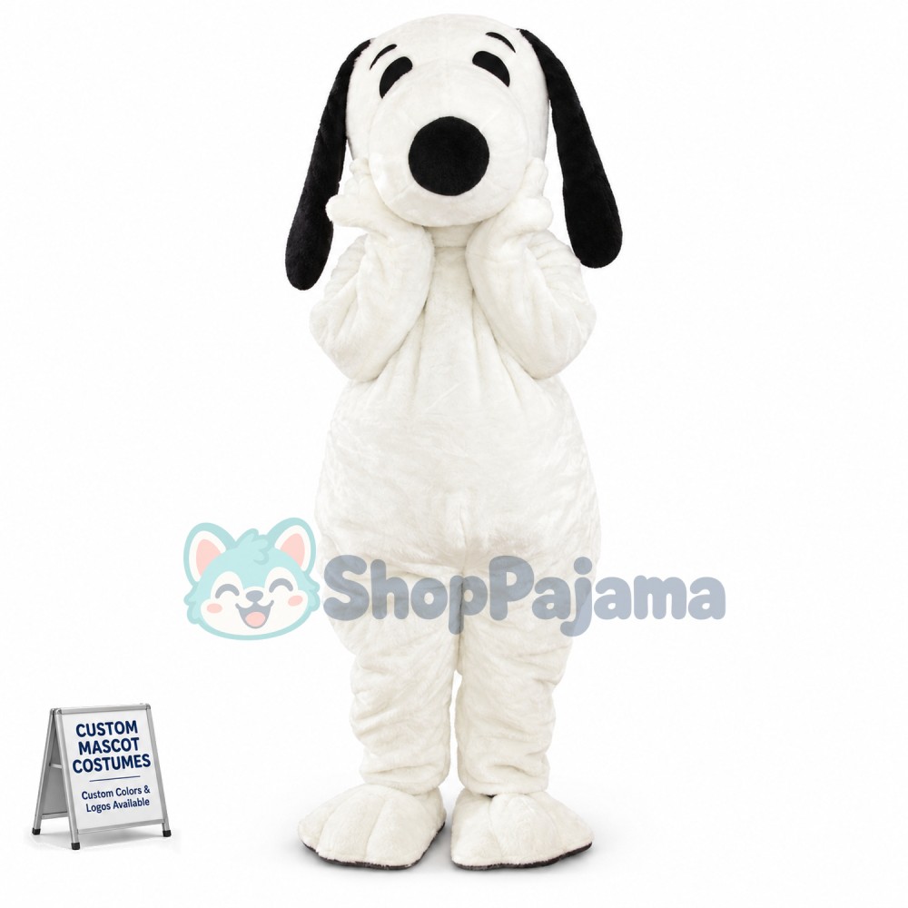 Adult Snoopy Dog Mascot Costume