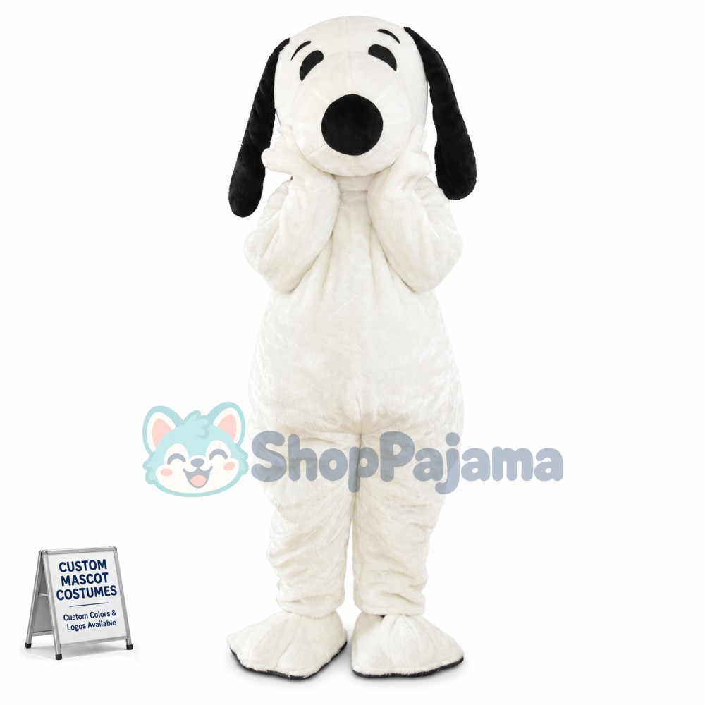 Adult Snoopy Dog Mascot Costume