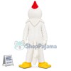 Hotsale Halloween White Chicken Rooster Mascot Costume Dress Adult Size New