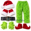 The Grinch Santa Fur Costume Outfit For Adult
