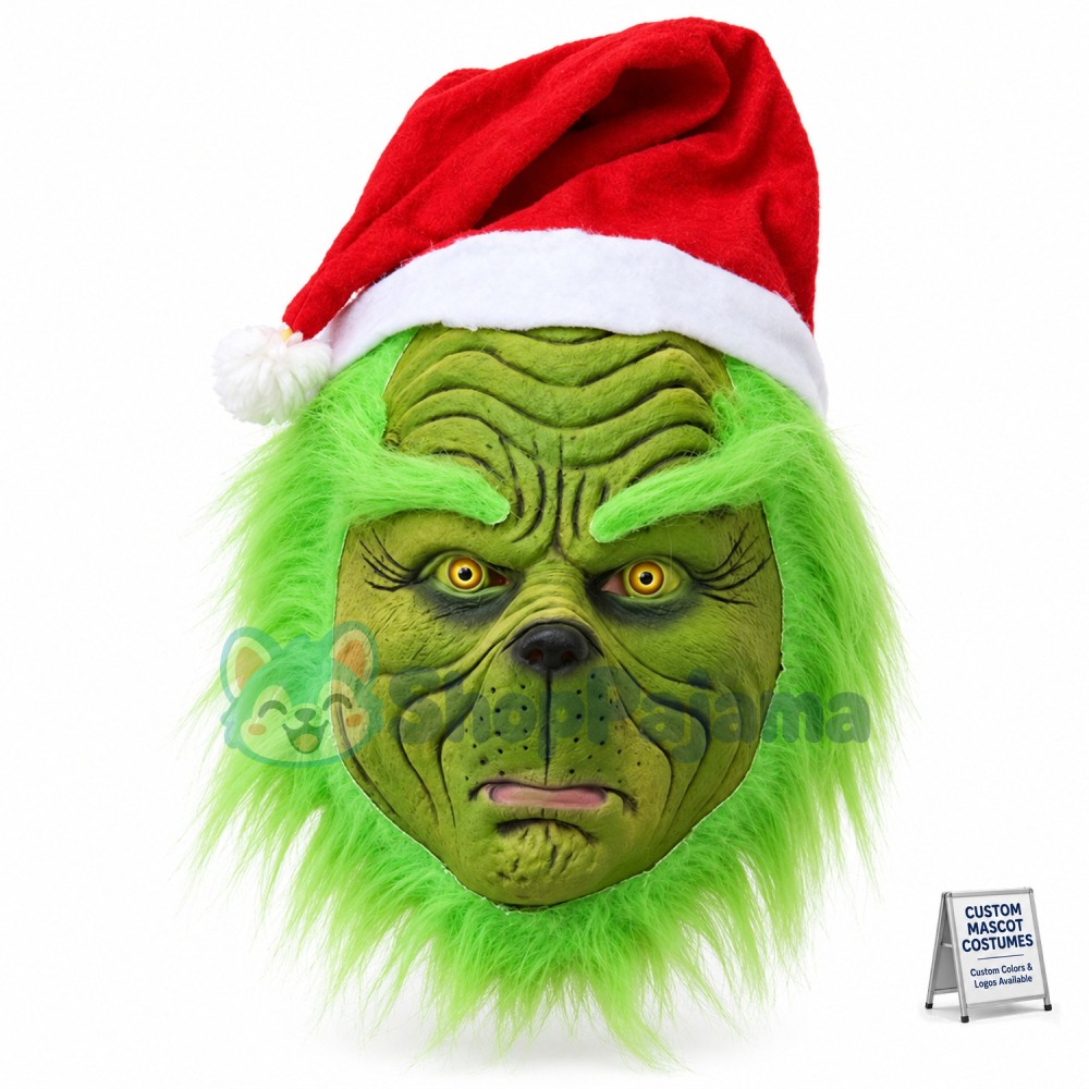 The Grinch Santa Fur Costume Outfit For Adult