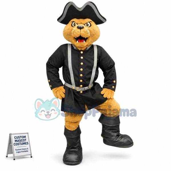 Cannoneer Cat Mascot Costume