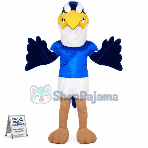 The Blue Heron Mascot Costume