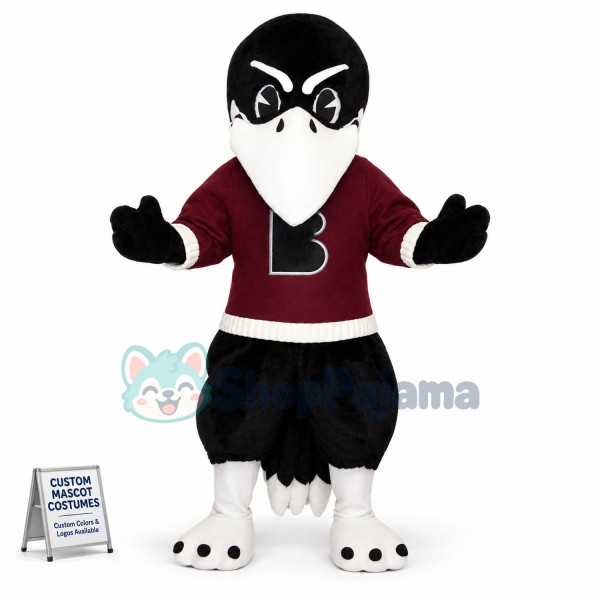 College Raven Mascot Costume