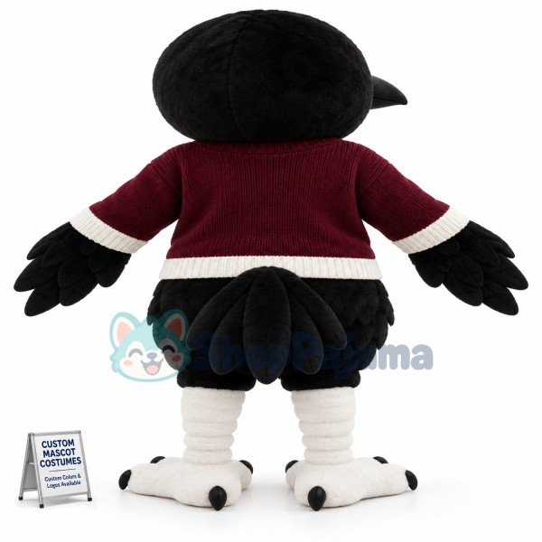 College Raven Mascot Costume
