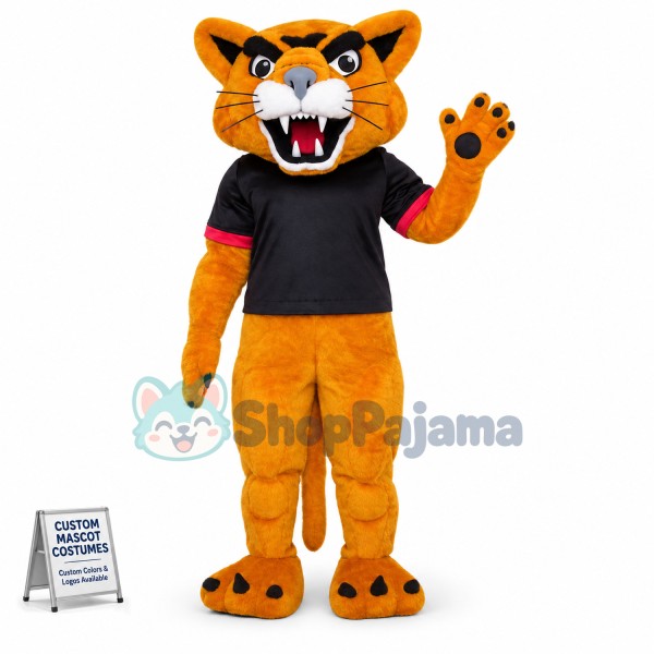Happy Cougar Mascot Costume