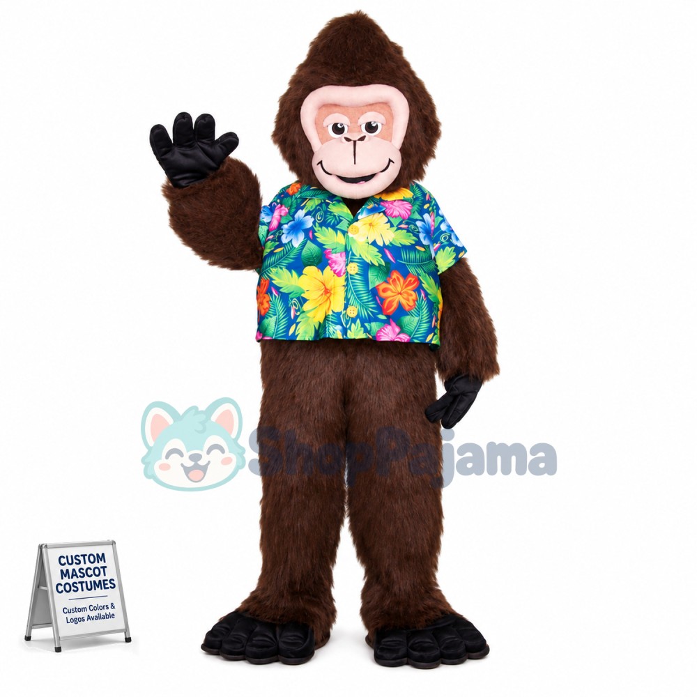 Summer Gorilla Mascot Costume