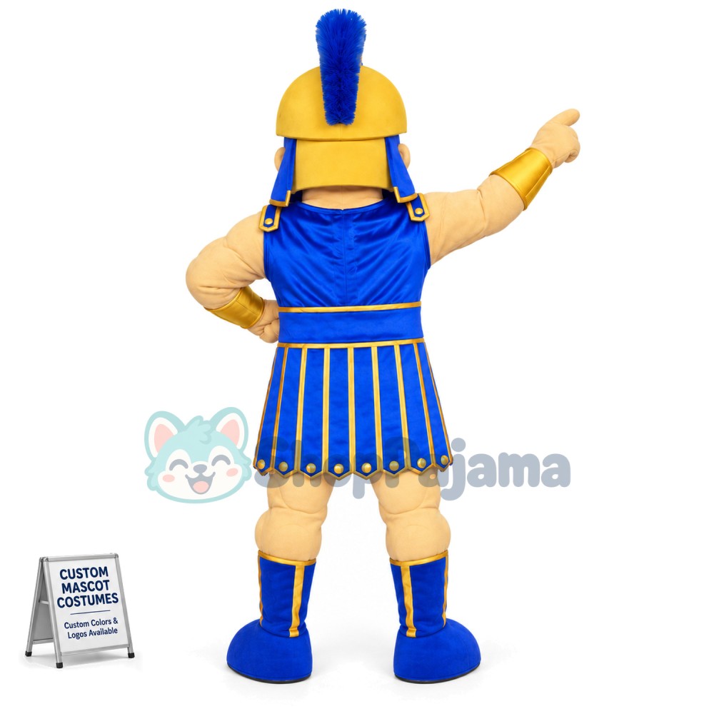 Happy Spartan Mascot Costume