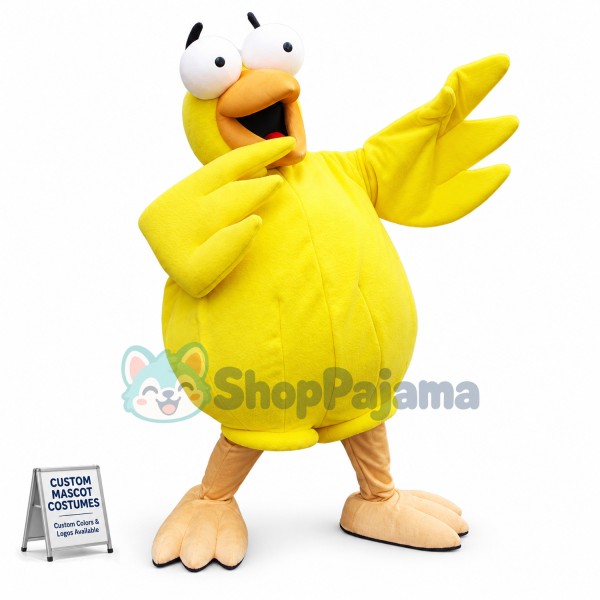 Yellow Chicken Mascot Costume