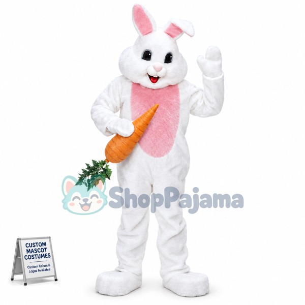 Pink Easter Rabbit Mascot Costume