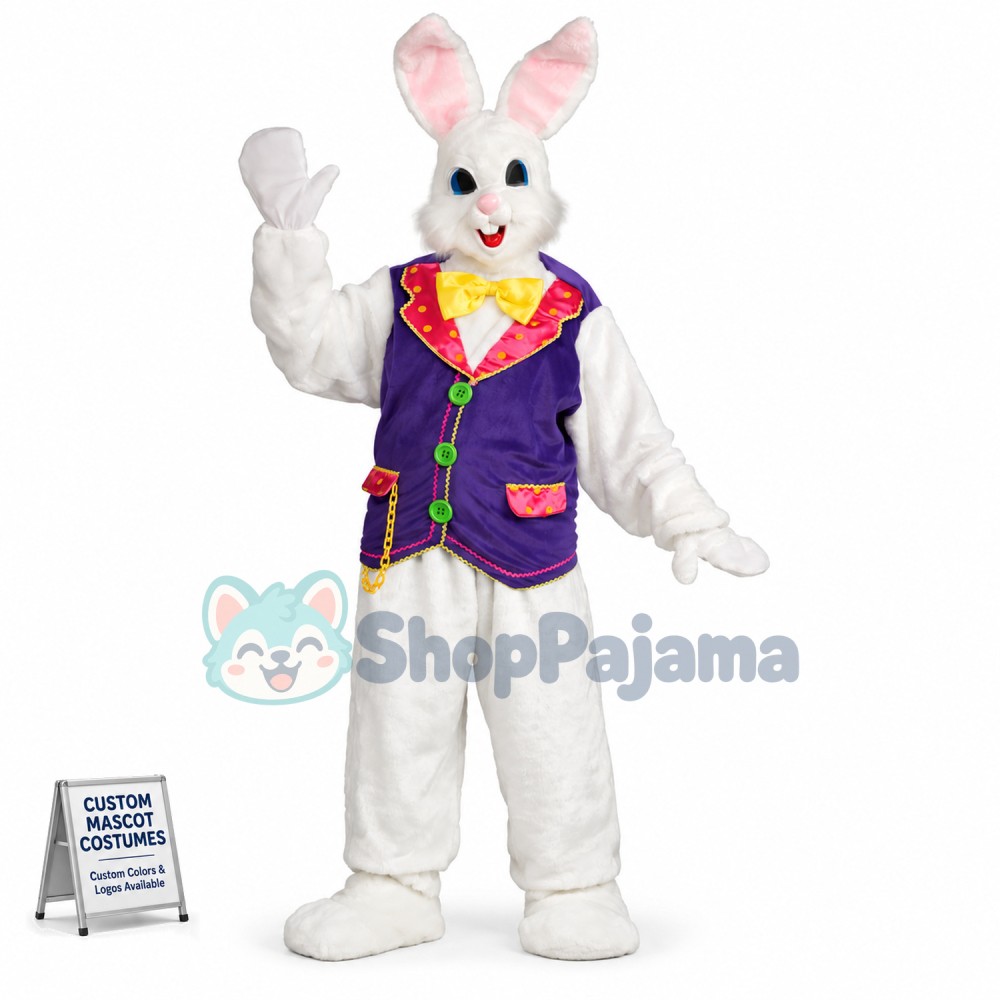 Easter Bunny Adult Mascot Costume