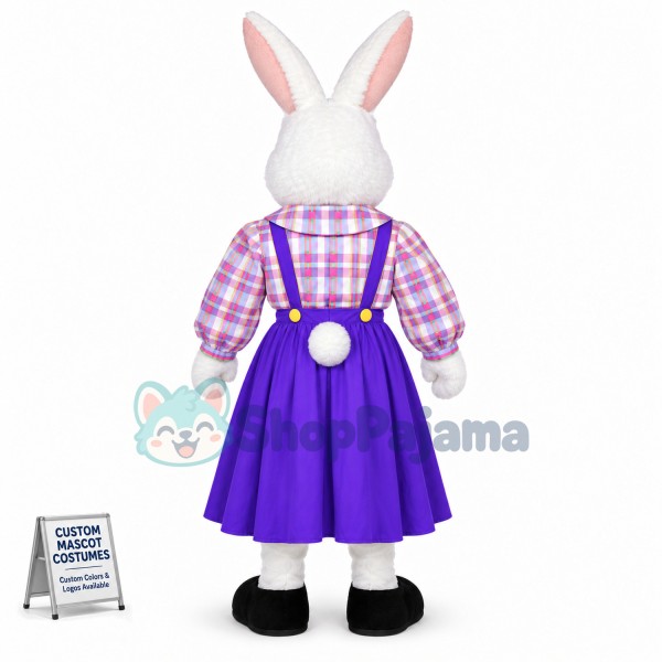 Lady Easter Bunny Mascot Costume