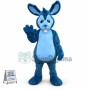 Custom Mascot Blue Rabbit Mascot Costume