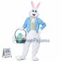 Blue Easter Bunny Mascot Costume Custom Mascot