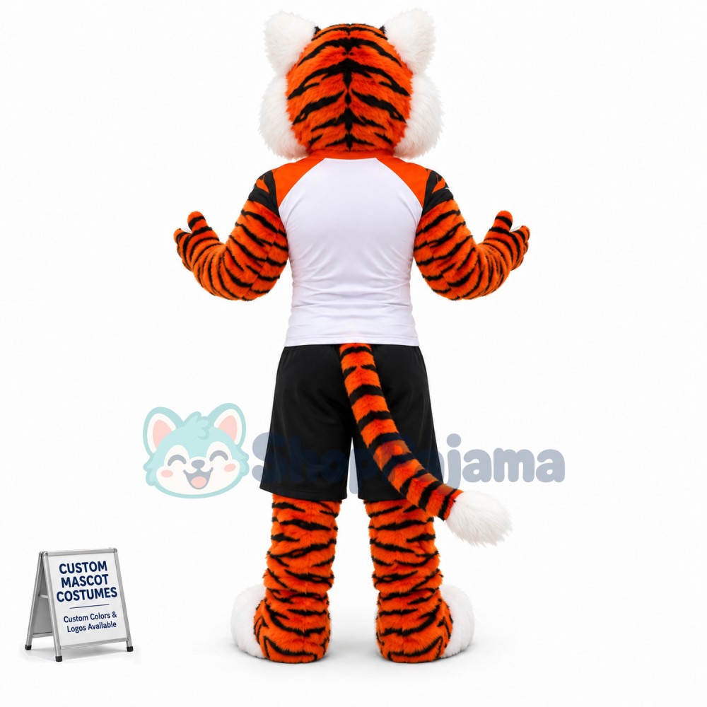 University Sport Tiger Mascot Costume