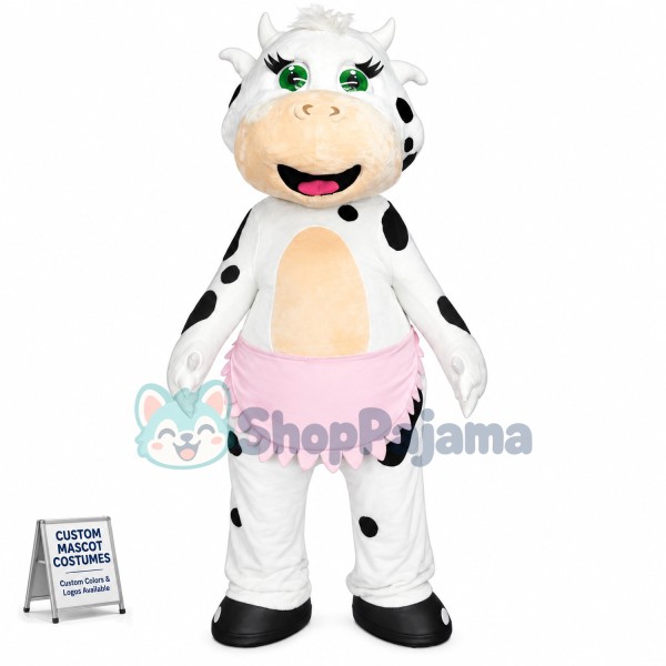 Brand New Cow Mascot Costume