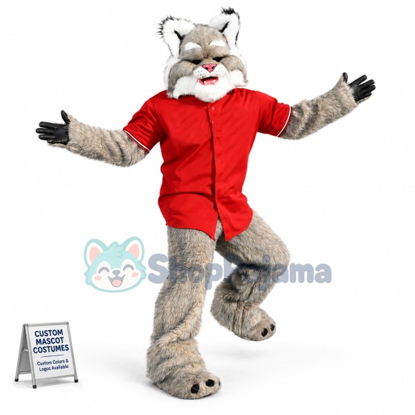 Brand New Fierce Wildcat Mascot Costume