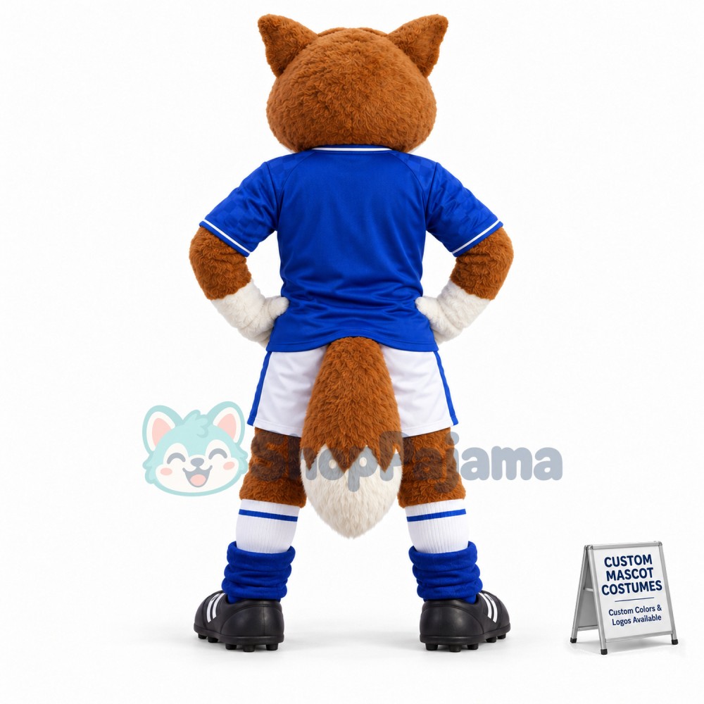Adult Football Fox Mascot Costume