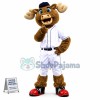 Baseball Moose Mascot Costume