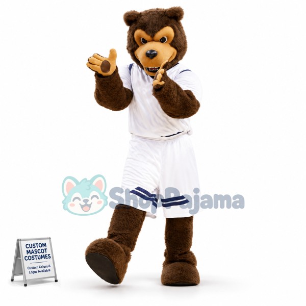 Brown Wolf Mascot Costume