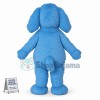 Blue Furry Dog Mascot Costume
