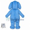 Blue Furry Dog Mascot Costume