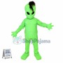 Adult Green Alien Mascot Costume