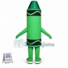 Green Crayon Mascot Costume