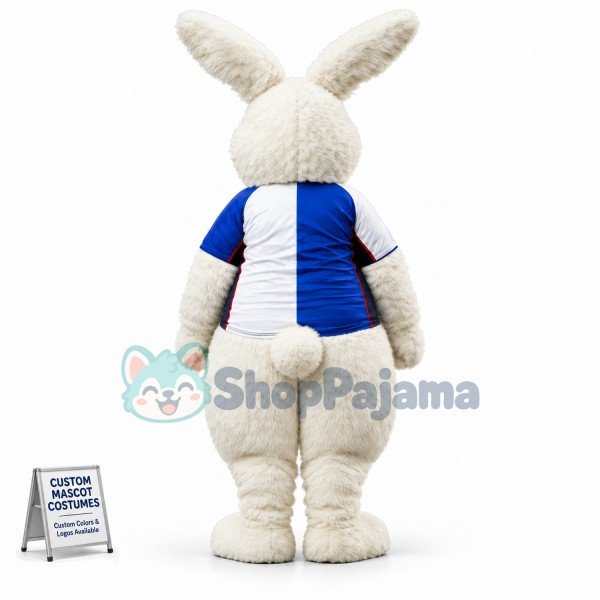 Fierce White Rabbit Mascot Costume