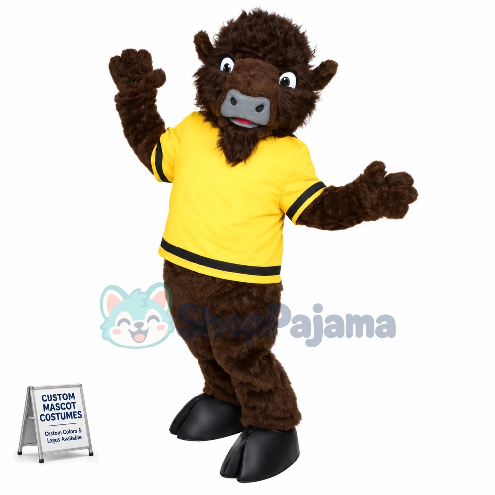 Wild Buffalo Mascot Costume
