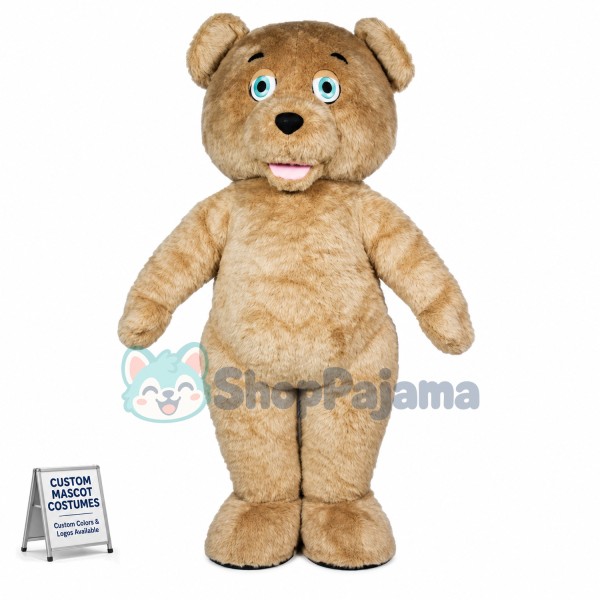 The Shaggy Teddy Bear Mascot Costume