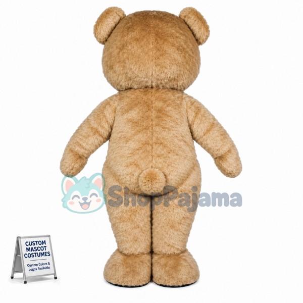 The Shaggy Teddy Bear Mascot Costume