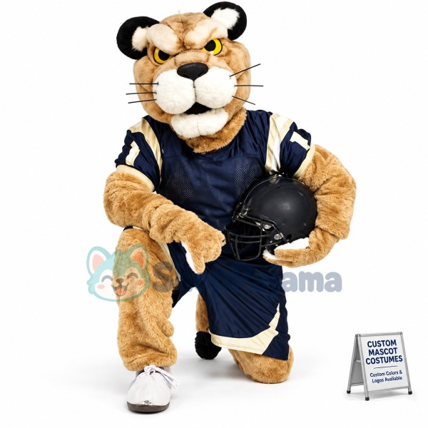 University Golden Panther Mascot Costume