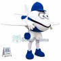 Blue Aircraft Mascot Costume