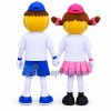 Two Tennis kids Mascot Costumes