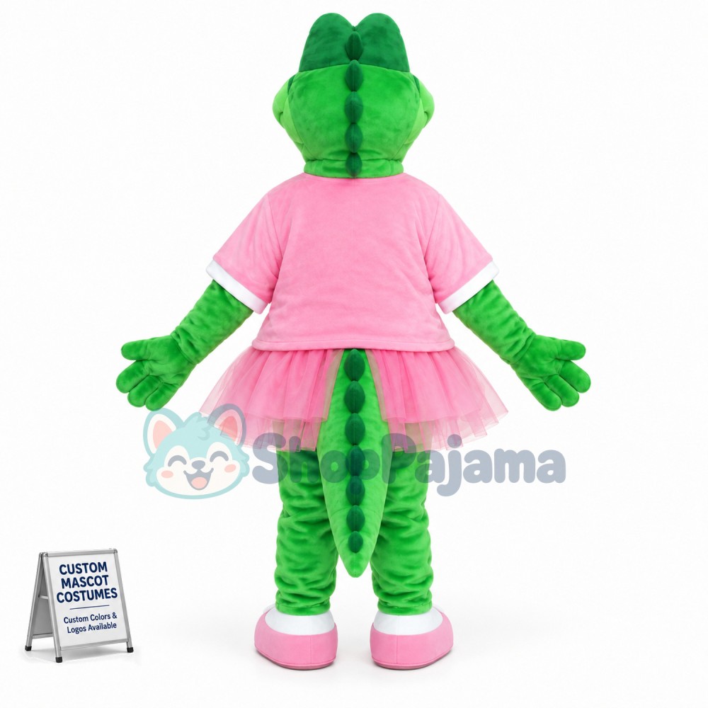 Beautiful Alice Alligator Mascot Costume
