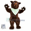 Brown Fluffy Bear Mascot Costume