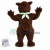 Brown Fluffy Bear Mascot Costume