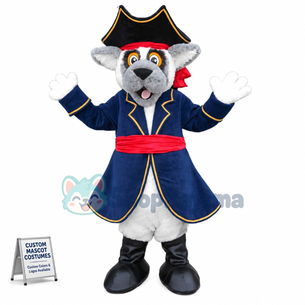 Pirate Lemurs Mascot Costume