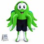 Green Octopus Mascot Costume