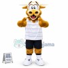 Brown Fluffy Cow Mascot Costume