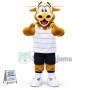 Brown Fluffy Cow Mascot Costume